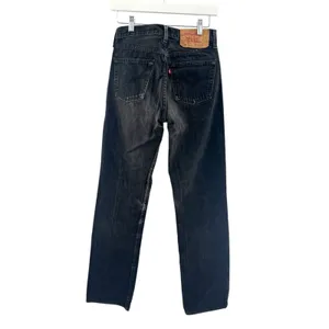 VINTAGE 90’s Levi’s 501’s black‎ distressed sz 29 thumbnail 2