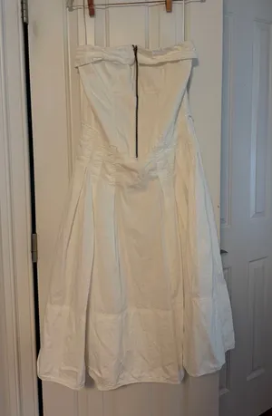 Zip Up Dress White Size L thumbnail 1