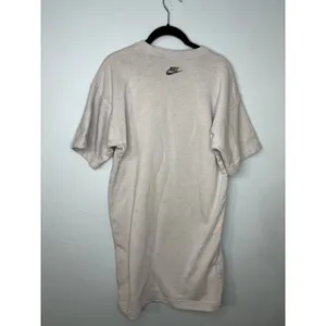Nike Sportswear Move to Zero French Terry Logo Dress Small Gray Purple Swoosh thumbnail 3