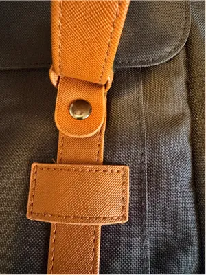 WoWang Waterproof Vintage-Style Backpack One Size Black and Brown thumbnail 11