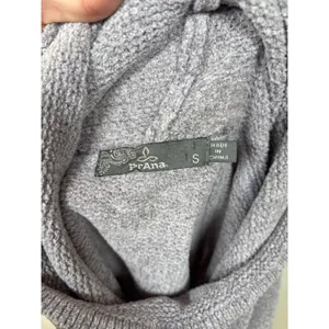 Prana Auberon Cowl‎ Neck Sweater Womens Small Grey Purple Long Sleeve Pullover thumbnail 9
