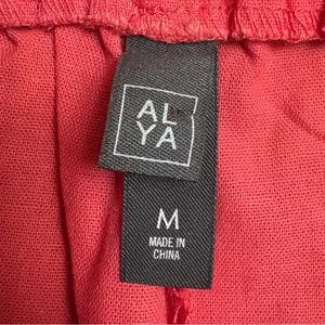 ALYA‎ Cotton Linen Blend Wide-Leg Cropped Pants Size Medium EUC Unused thumbnail 5