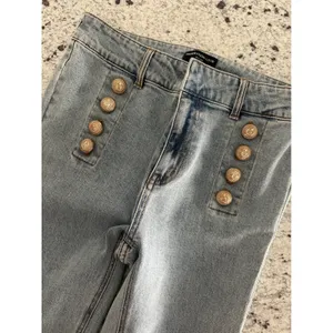 Generation Love Justine Button Fray Denim Pants Jeans 27 thumbnail 2