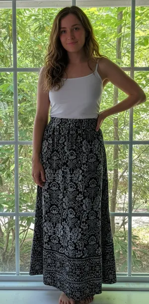 Artisan NY Women's Floral Print Maxi Skirt thumbnail 1