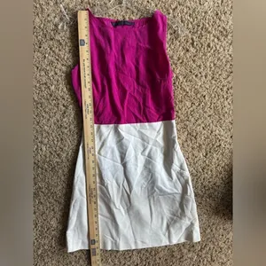 NWT Zara Magenta & White Aline Dress, Small‎ thumbnail 6