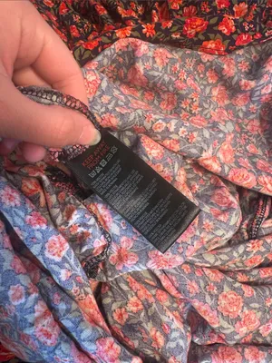 Urban Outfitters Archive Black and‎ Red Roses Maxi Slip Dress thumbnail 5
