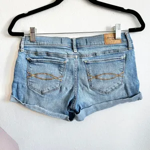 Abercrombie & Fitch‎ Jean Denim Shorts Womens Size 2 Rolled Cuff thumbnail 2
