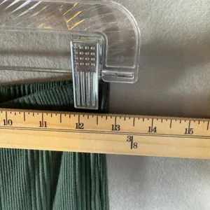355 | Aerie Womens Small Ribbed‎ High Waisted Flare Lounge Pants Green thumbnail 3