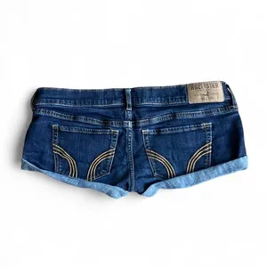 Hollister-co Women's Blue and Navy Shorts thumbnail 2