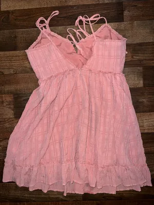 Forever 21 Pink Tie-Shoulder Mini Sundress thumbnail 4