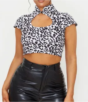 Cow Print Top thumbnail 1