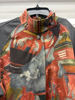 Vintage Rialto California High Collar Mixed Media Jacket thumbnail 4