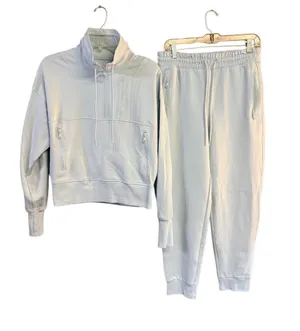 Old Navy Active Dynamic Fleece Jogger Set Sz M Gray thumbnail 1
