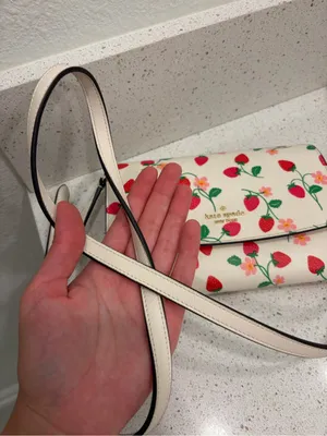 🍓Kate Spade New York Strawberry Vine Perry Leather Crossbody Bag NWOT thumbnail 9