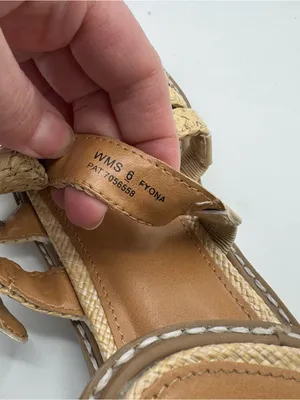 Dolce Vita Fyona fisherman‎ Women's Tan Strappy Mules size 6 summer coastal thumbnail 4