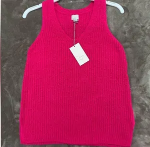 Target A New Day Sleeveless Knit Sweater Tank Top Pink XS thumbnail 5
