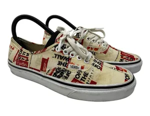 Vans authentic "Off The Wall" logo graphics Sneakers 8.5 w / 7 M thumbnail 1