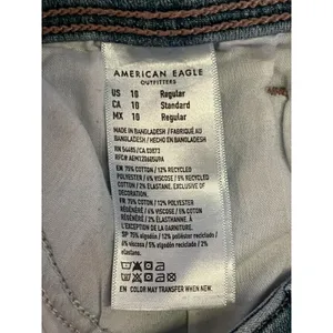 American Eagle Outfitters Kick Boot Jeans Womens 10 Med Wash Blue Bootcut Denim thumbnail 11