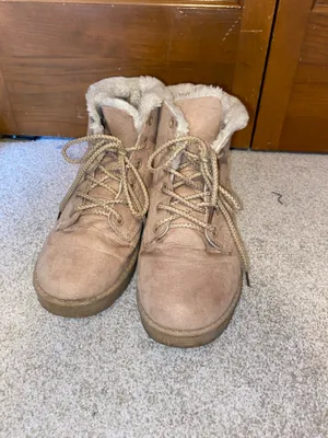 Women’s Sand Faux Fur Booties thumbnail 3