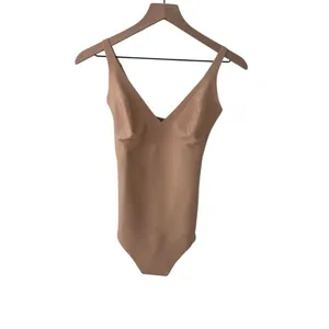 NWT Skims Body Unlined Plunge Thong Bodysuit Clay Size Large thumbnail 3