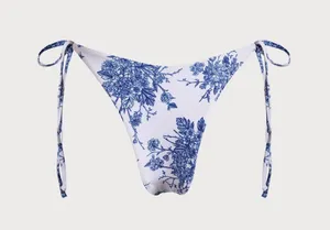 Berlook Floral Halter Triangle Bikini SET 05 Blue Size XS thumbnail 11