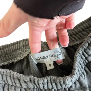 Lonely Ghost Gray Joggers Sz S thumbnail 3