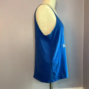 Disney castle Alpha Gamma Delta blue tank top Size Medium thumbnail 5