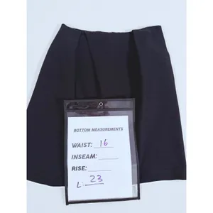 Paule Ka Paris Womens Asymmetric Hem Skirt Size 14 Black Preppy Quiet Luxury thumbnail 8