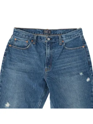 A&F Abercrombie & Fitch Distressed Mom Jeans High Waisted Raw Hem 12 thumbnail 4