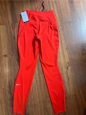 Nike Swift Dri-FIT Running Leggings Red High Rise 7/8 Length Women’s Small NWT thumbnail 8