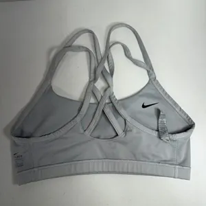 Nike Large Indy Sports Bra Light Grey Dri-FIT Strappy AQ8686-100 Activewear thumbnail 6