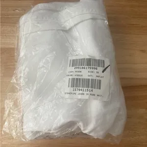Madewell High Rise Stovepipe Straight Jeans White thumbnail 2