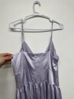 Club L London Jonas Lilac Plunge-Neck Drop Waist Maxi Dress - NEW thumbnail 13