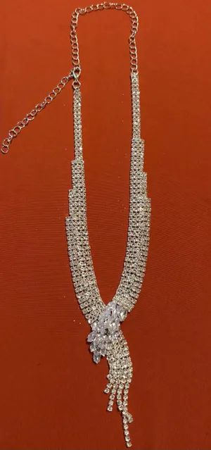 & Other Stories Silver Crystal Necklace, Earrings & Bracelet Jewelry Set(Fashion Jewelry) thumbnail 9