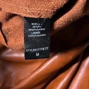 Womens Faux Leather‎ Pants High Waist Brown Paper Bag Waist Belted Trousers thumbnail 7