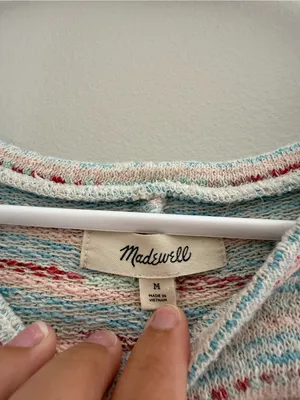 Madewell Mint Stripe Knit Short-Sleeve Top thumbnail 5