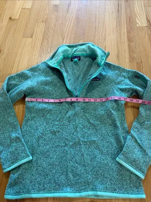 Patagonia Blue Green Better Sweater Pullover Sz M thumbnail 3