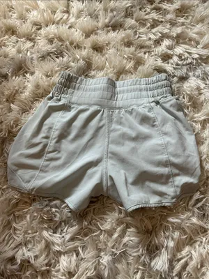 Lululemon high waisted hotty hots light blue 2.5 inch thumbnail 2