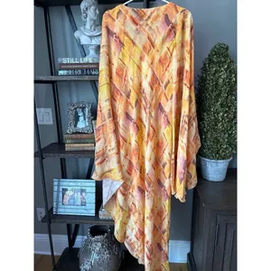 Cult Gaia Shira Asymmetric Crepe Dress Summerhaze Womens Size Small thumbnail 9