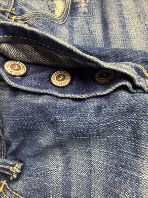 Hollister Frayed Dark Blue Distressed Denim Mini Skirt Size 3 (waist 26) thumbnail 12