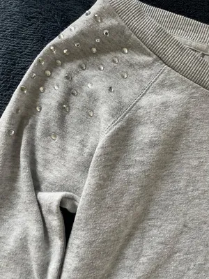 Garage Off-The-Shoulder Top Grey thumbnail 3