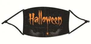 Halloween Print Face Mask Orange thumbnail 1