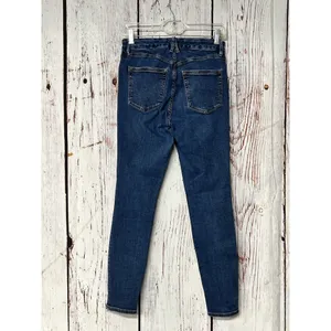 Good American Good Waist Deep V High Rise Skinny Jeans - Blue / Size 8 thumbnail 3