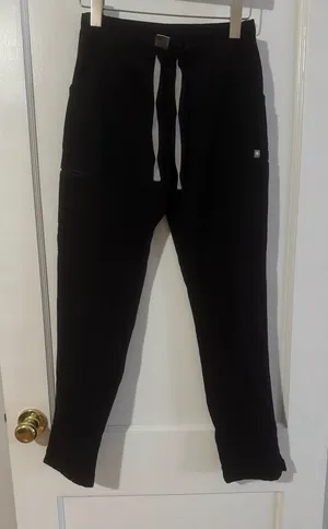 black FIGS scrubs pants thumbnail 1