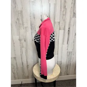 Rue21 pink Crewneck with quarter zipper size medium thumbnail 4