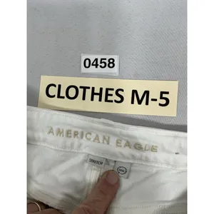 Womans Excellent Condition American Eagle Stretch Mom White Jeans 14 L thumbnail 3