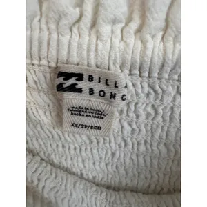 Billabong Jumpsuit Forward Feelings Strapless Smocked White XS NWOT‎ Wide Leg thumbnail 6