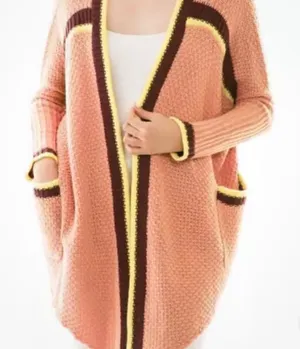 Umgee Oversized Wrap Sweater Draped Boho Crochet Chunky Swing Cardigan‎ Jacket. thumbnail 1