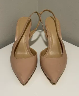 Justfab nude slingback heels thumbnail 1