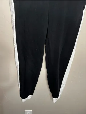 Nike Air Woman’s BB Black White Heather Colorblock HR Sweat‎ Pant Jogger Pants thumbnail 4